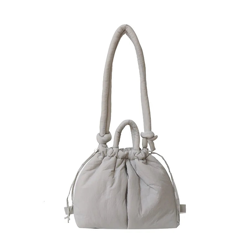 New Korean Fashion Fabric Shoulder Bag | Soft Dacron Crossbody Bag, Mini Tote & Underarm Bags Luxegan