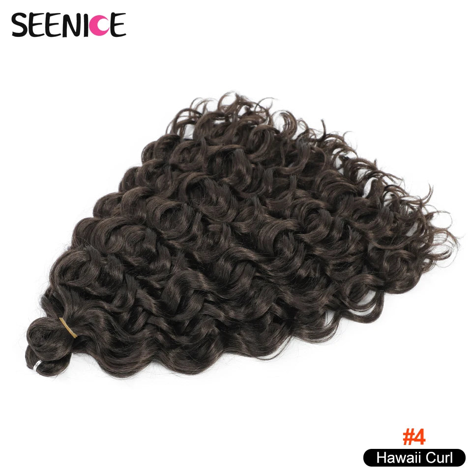 Afro Curls Deep Wavy Twist Crochet Hair Extensions – Ombre Synthetic Braiding Hair for Women - view 25