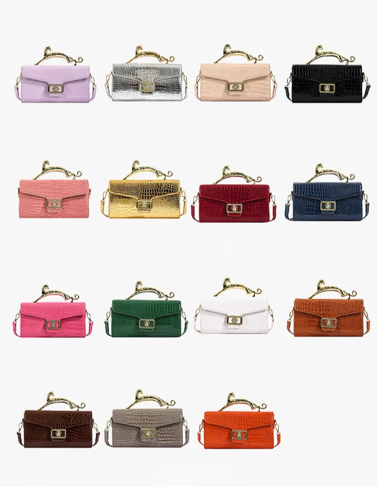 Popular Women's Shell Crossbody Bag | Sophisticated "Lock Catch" Silhouette | High-End Female Fashion Shoulder Bag | "Dignified" High-Performance PU Purse for Radiant Versatile Styling Luxegan