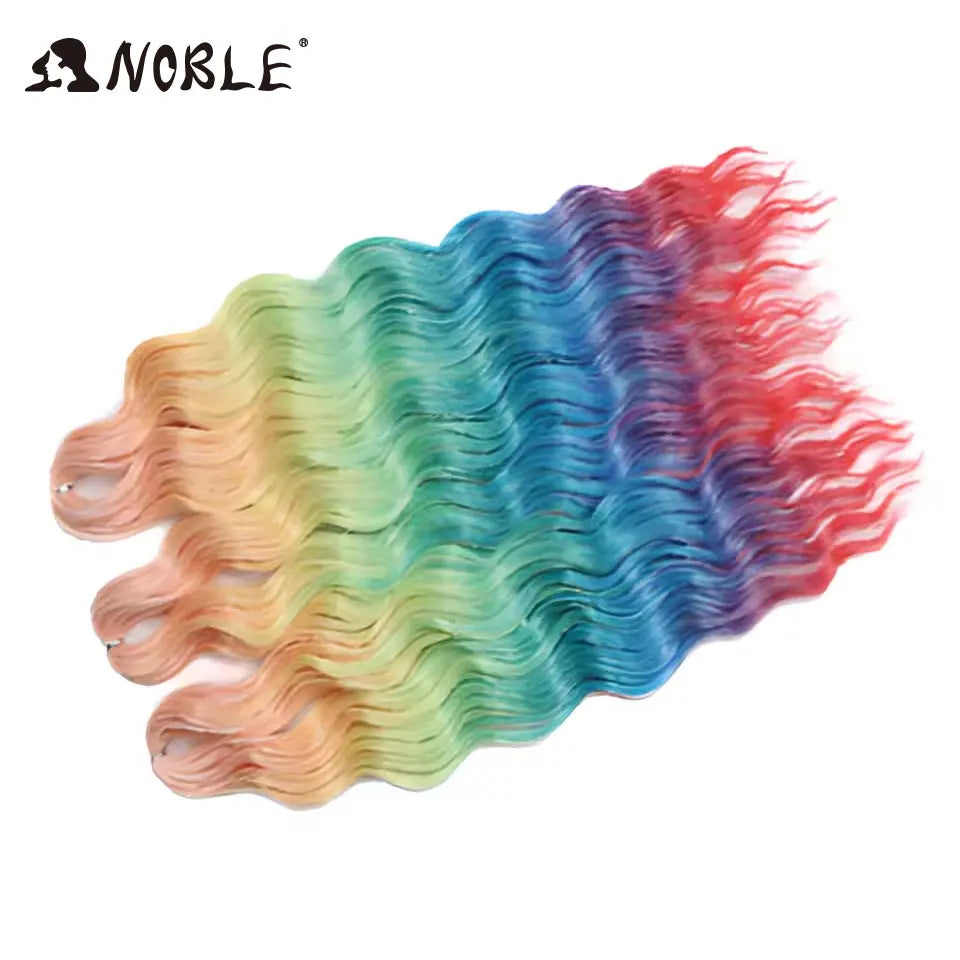 Synthetic Anna Curl Water Wave Crochet Braiding Hair – 24 Inch | 300g | 60 Strands | 88 Ombre & - view 23