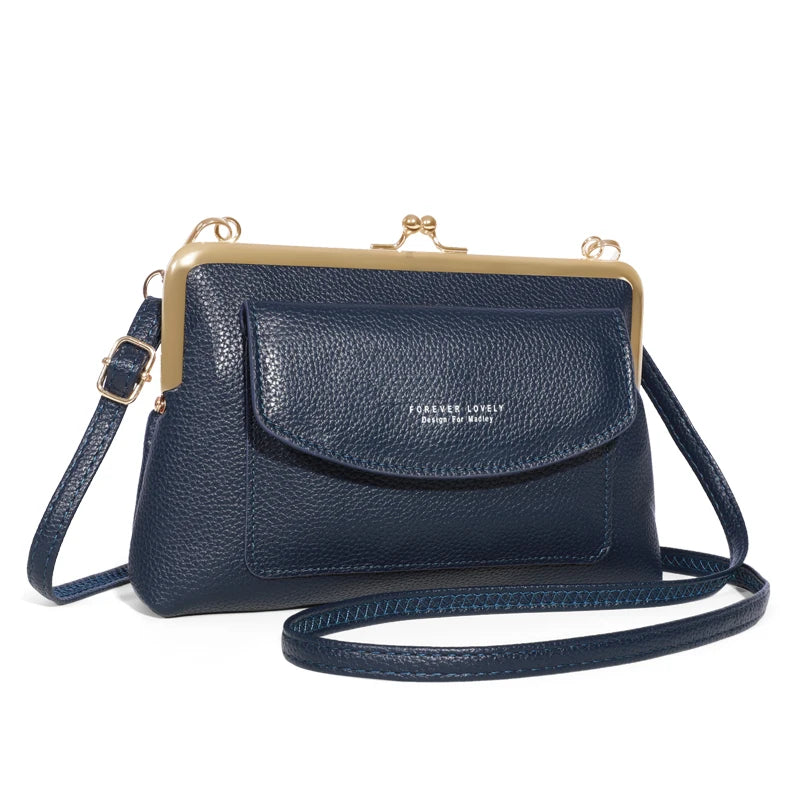 Elegant PU Leather Box Clutch | Party Bag with Criss-Cross and Sequin Detail Luxegan