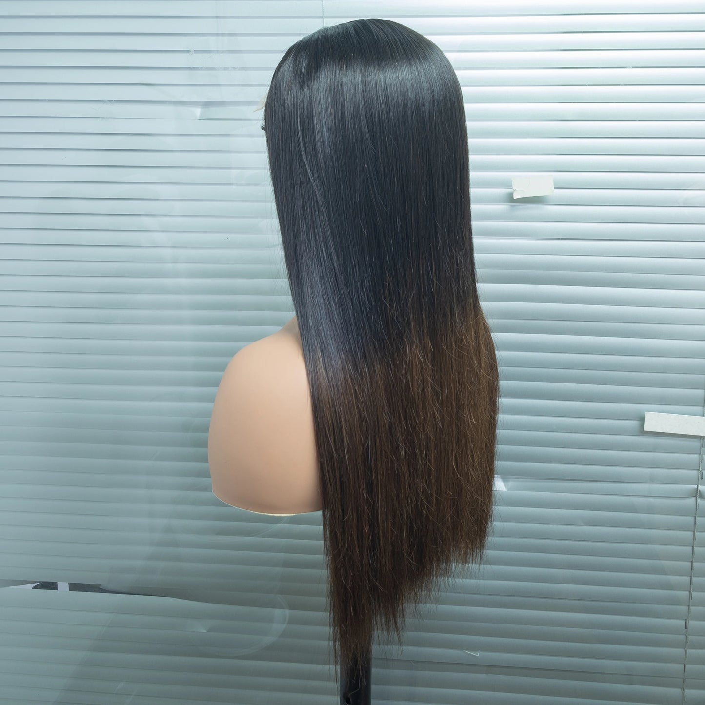 300% Density Vietnamese Raw Human Hair Bob Wigs 2x6 HD Lace Closure Bone Straight Bob Wigs Chocolate Brown 1BT4 Short Bob Wigs