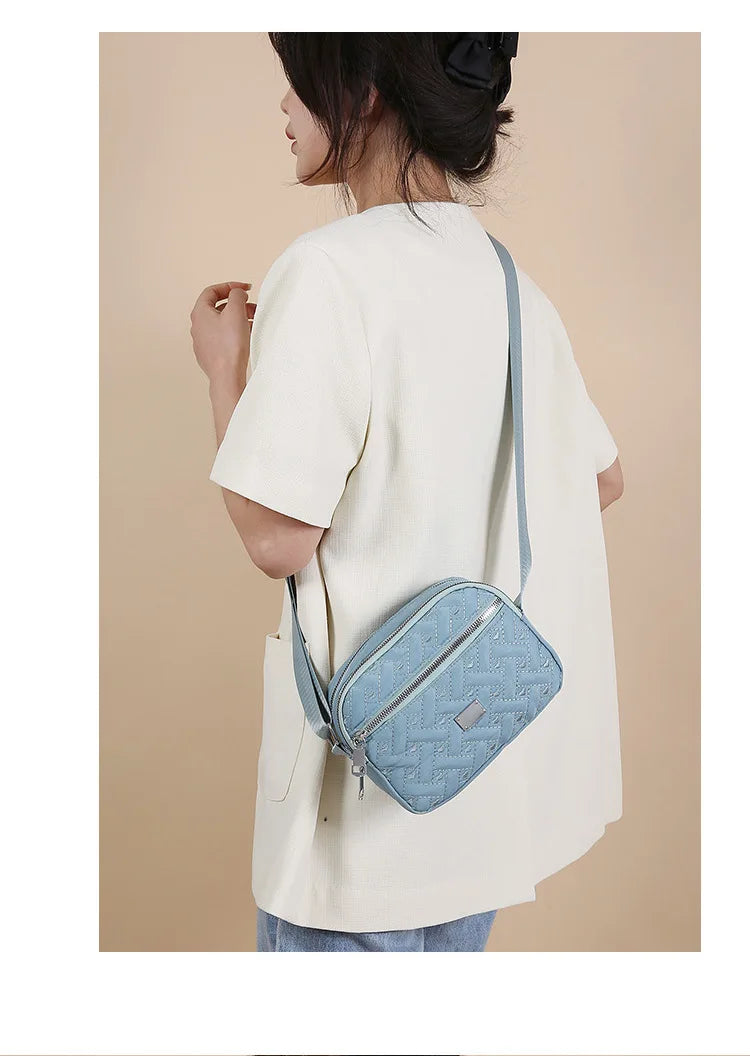 Casual Women's Small Square PU Leather Crossbody Messenger Bag | Fashion Lightweight Underarm Shoulder Handbag (Bolso Mujer) Luxegan