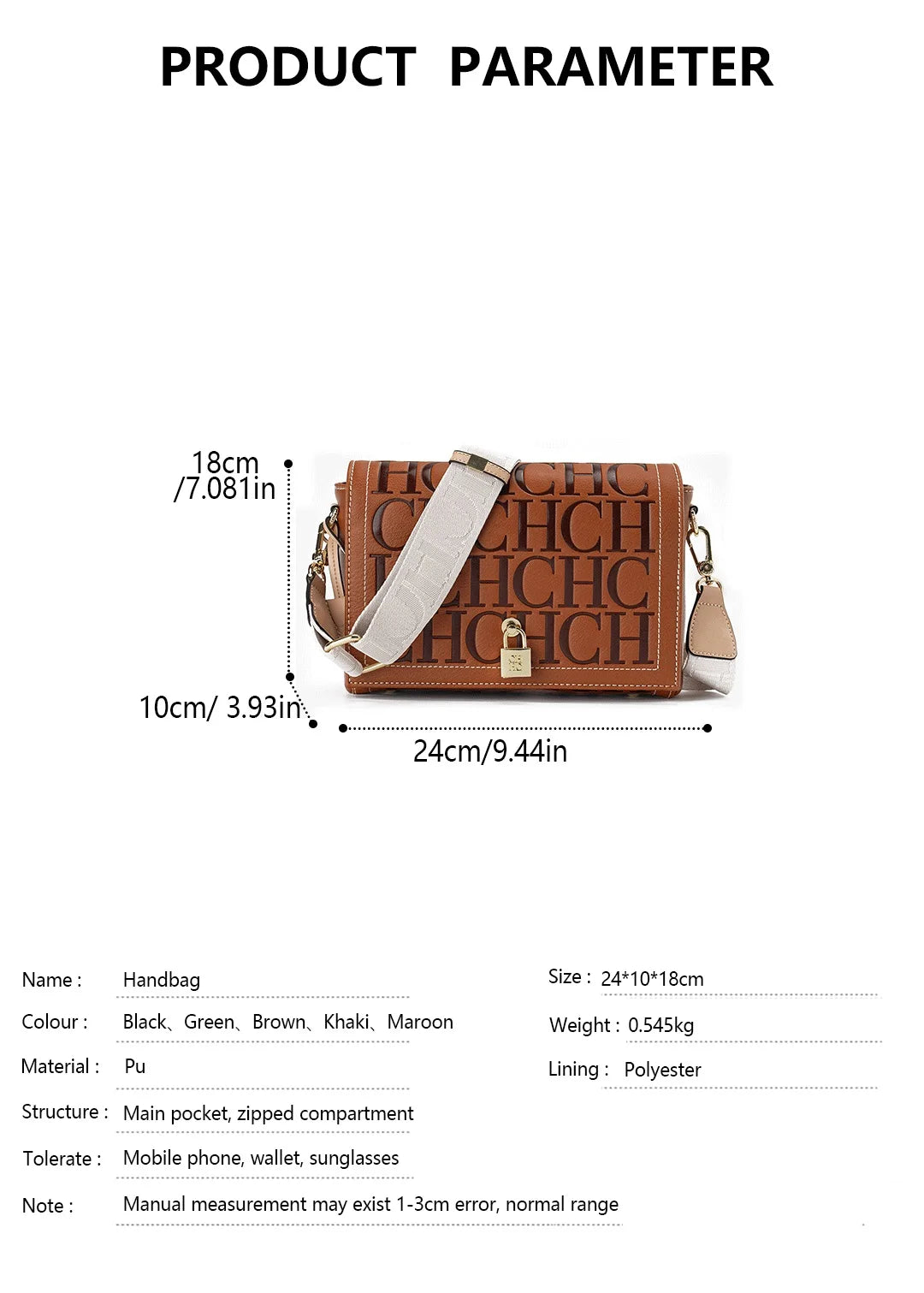 Elegant Letter Print Crossbody Bag | Niche Designer Satchel
