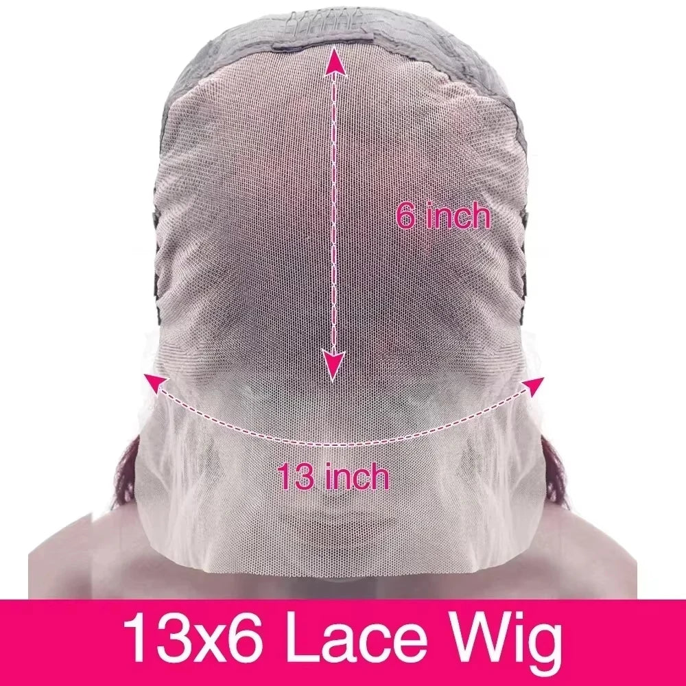 99J Burgundy Body Wave Lace Frontal Wig | Sophisticated 13x6 HD Transparent Lace | Elegant "Brazilian Remy" 26+ Inch Length | "Dignified" Pre-Plucked "Red Color" Human Hair for Radiant Versatile Styling Luxegan