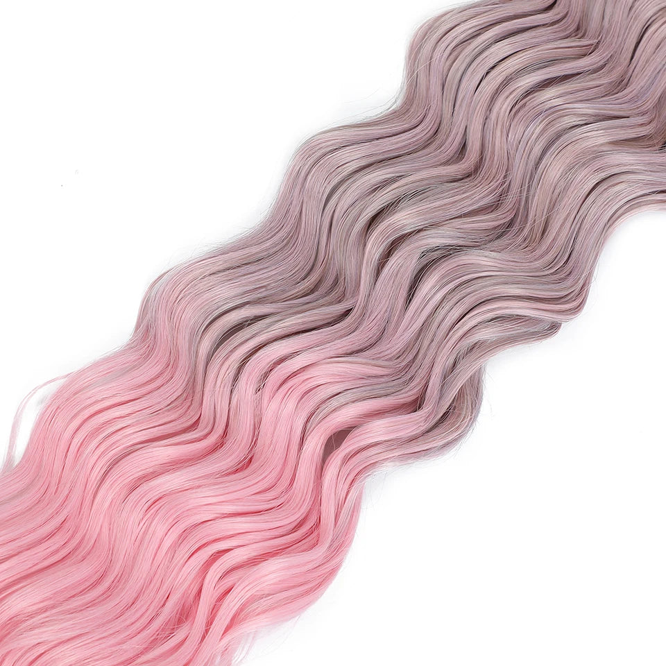 Anna Curls Loose Wave Synthetic Crochet Braiding Hair 24in | 50 Strands | 22 Colors - view 12