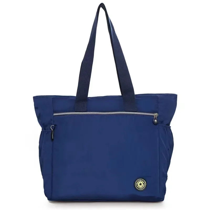 Waterproof Oxford Large Capacity Travel Duffle | Women’s Fashion Travel Shoulder Bag | Durable Versatile Shopping Tote | High-Quality Oxford Cloth Weekend Valise Luxegan