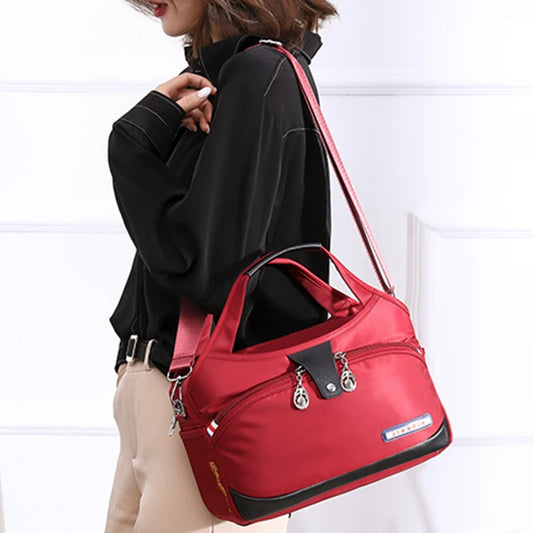 Casual Oxford Shoulder Bag | Female Multi-Function Crossbody Bag & Large Capacity Messenger Handbag Luxegan