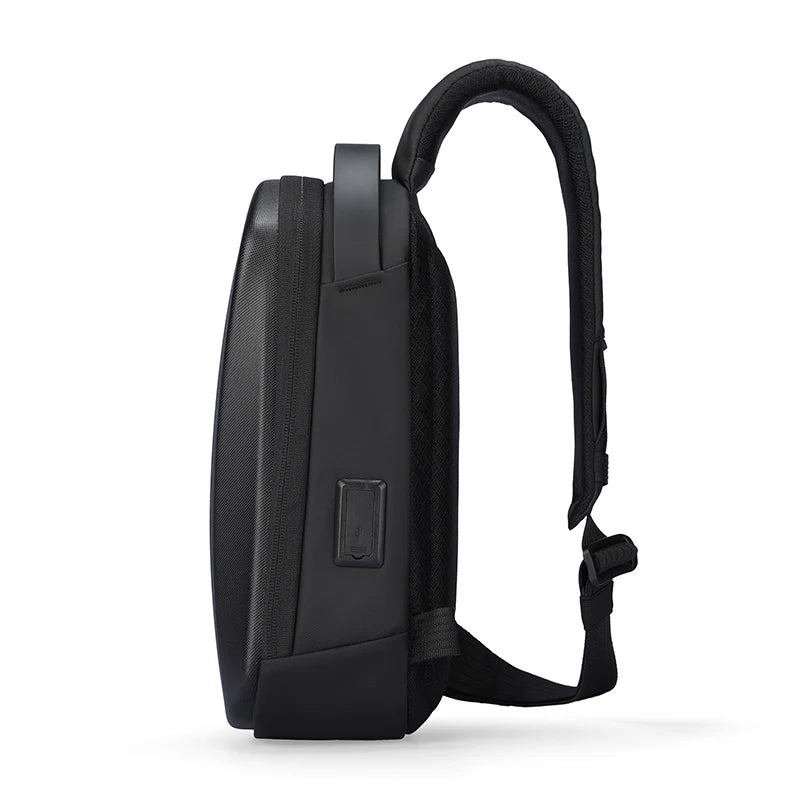 The Ratio Arc Mini | Hard-Shell Waterproof Daily Crossbody Bag with USB Port Luxegan