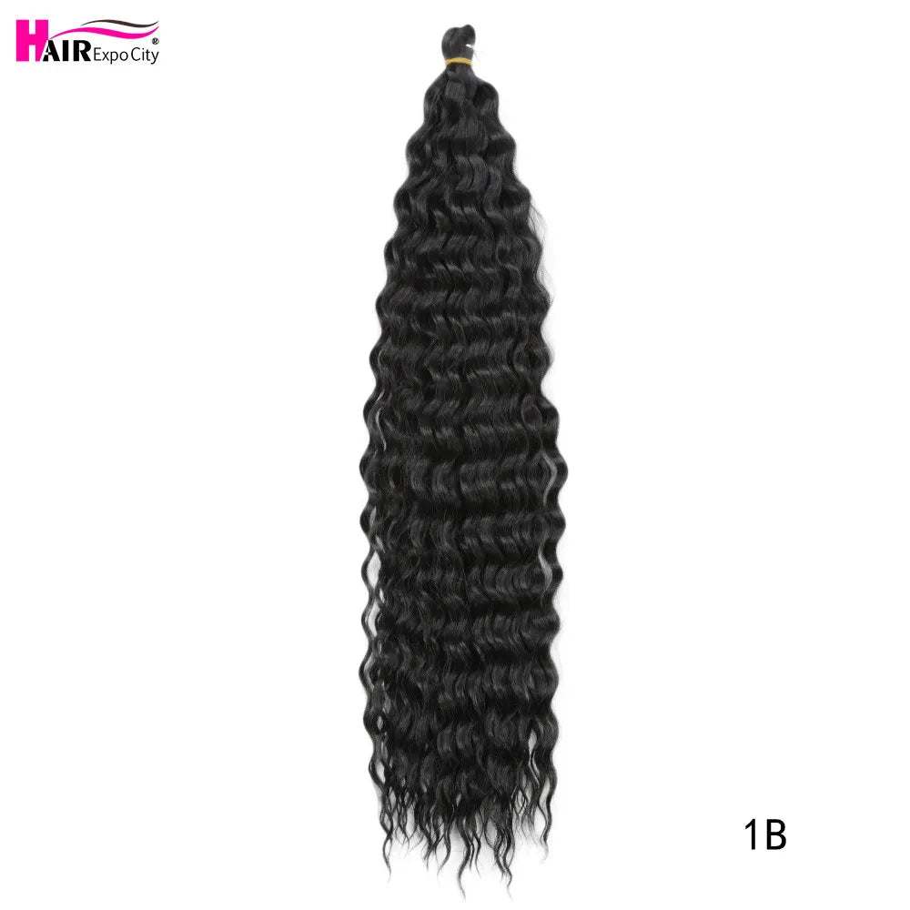 22 Inch Water Wave Twist Crochet Hair | Braiding Extensions