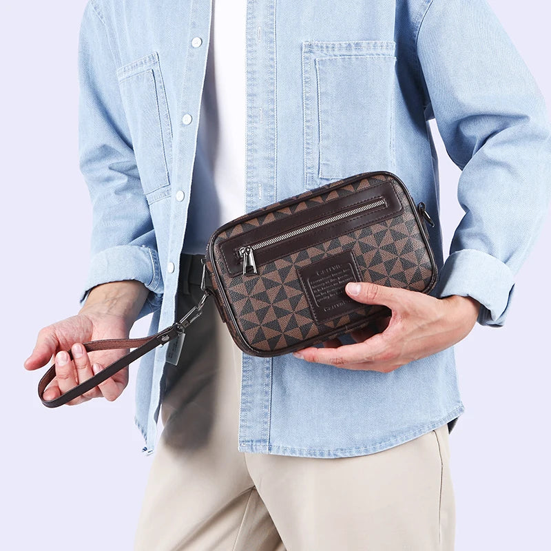 Men's Leather Messenger Bag | Crossbody Shoulder Bag & Designer Handbag Luxegan