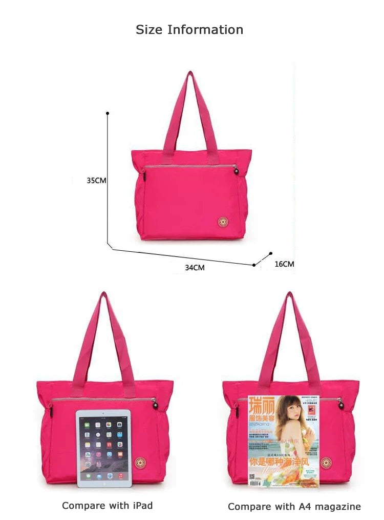 Bolsa de viaje Oxford impermeable de gran capacidad para mujer, bolso de hombro, valija, Bolsa De Viaje, bolsos de mujer, bolsa de compras