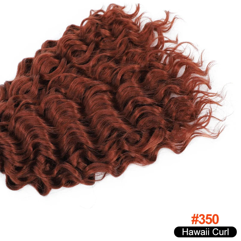 Deep Wave Twist Crochet Hair | Ombre Afro Curls Braiding Extensions | 18–24 Inches Luxegan