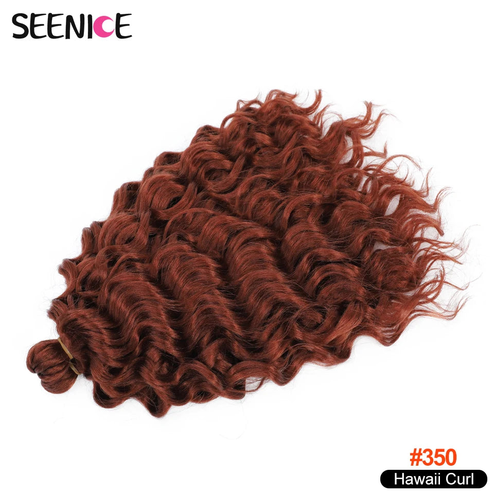 Afro Curls Deep Wavy Twist Crochet Hair Extensions – Ombre Synthetic Braiding Hair for Women - view 21