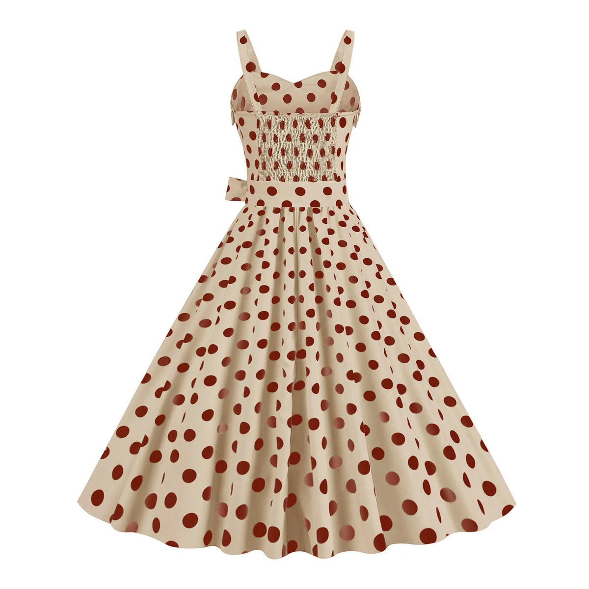 Plaid Off-the-Shoulder Square Collar Sleeveless Sash Loose Fit Ball Gown Midi Dress – Elastic Waist, Spring/Summer Luxegan