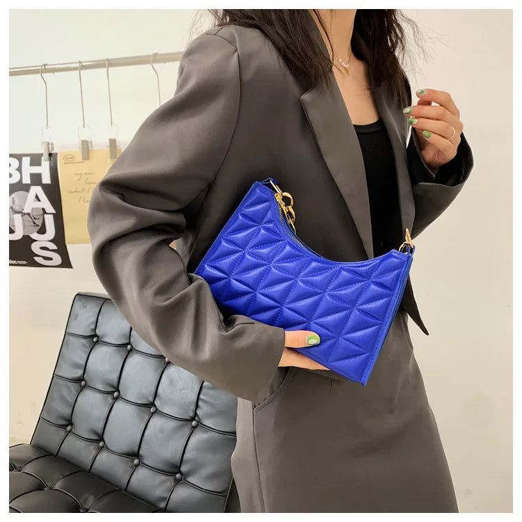 Advanced Diamond Quilted Shoulder Bag | Trendy Chain Handbag Luxegan