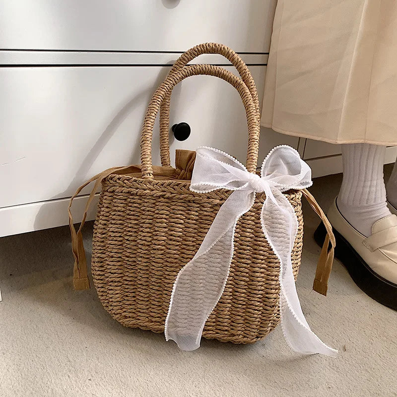 Straw Bags for Women | Summer Rattan Bag & Handmade Woven Beach Tote Luxegan