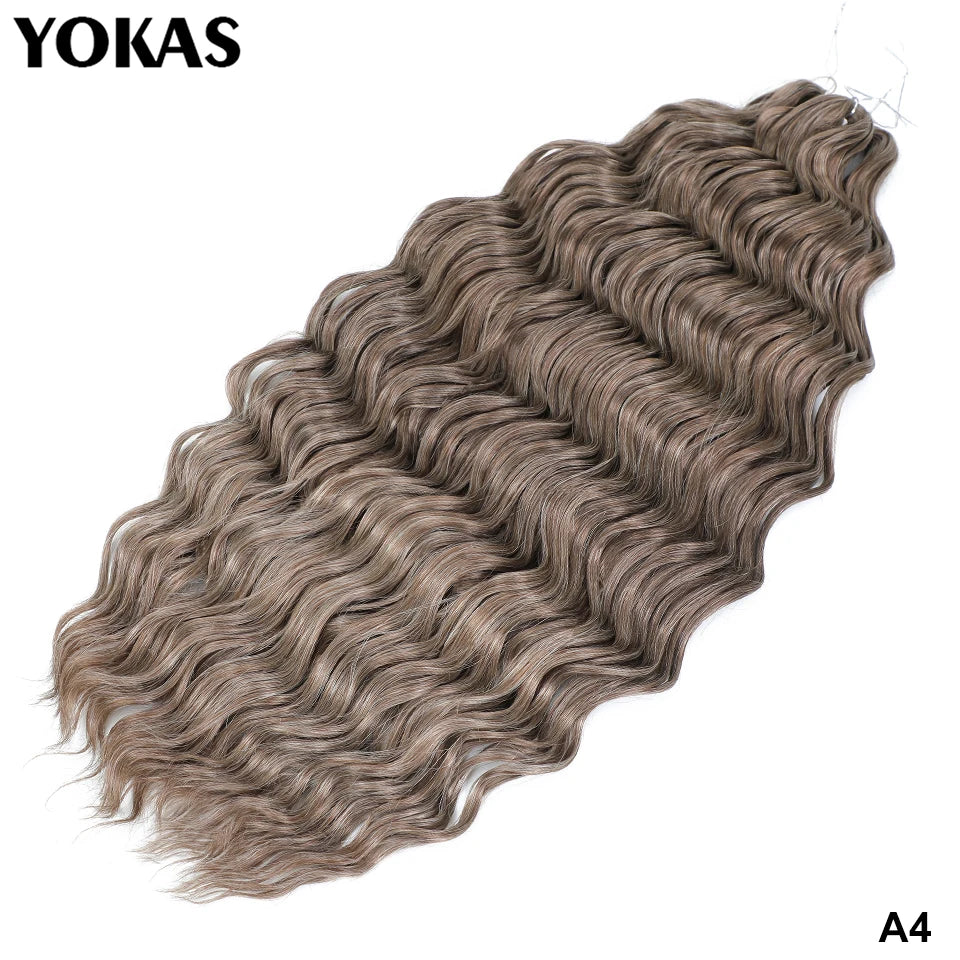 24 Inch Synthetic Anna Curl Crochet Hair | Pre-Looped Deep Wave