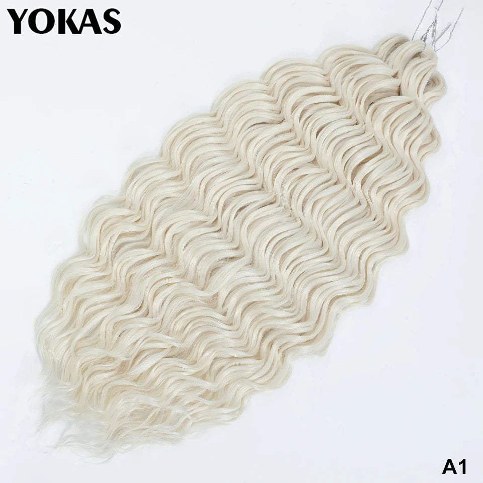 24 Inch Synthetic Anna Curl Crochet Hair | Pre-Looped Deep Wave