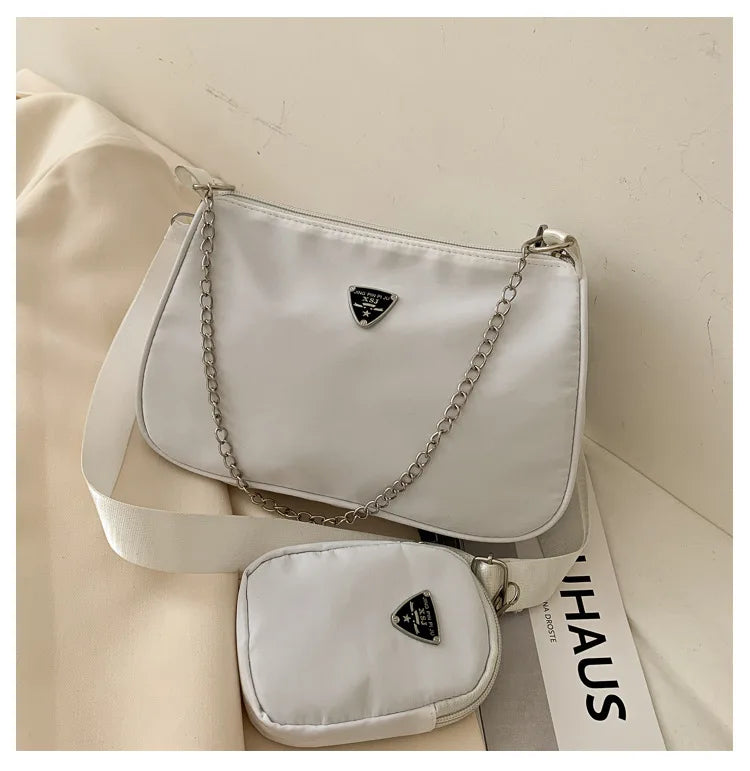 Simple PU Leather Box Bag | Small Crossbody & Armpit Purse Luxegan