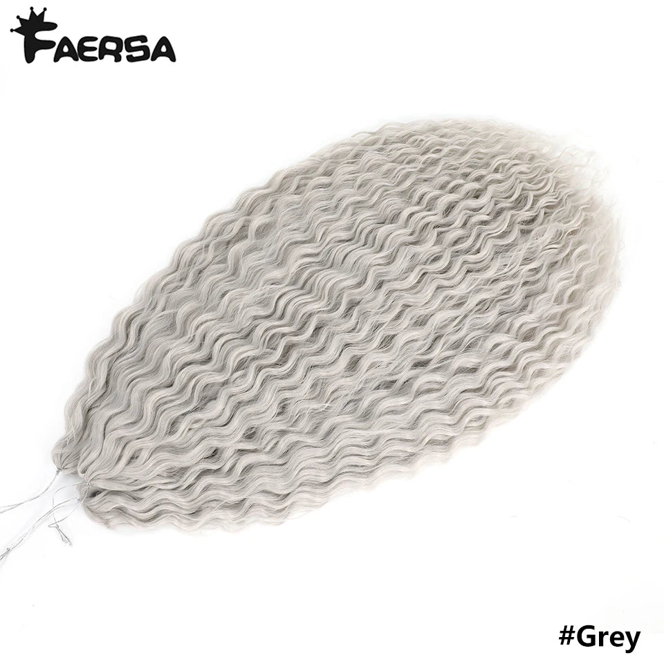 Water Wave Synthetic Crochet Hair | 22–30 Inch