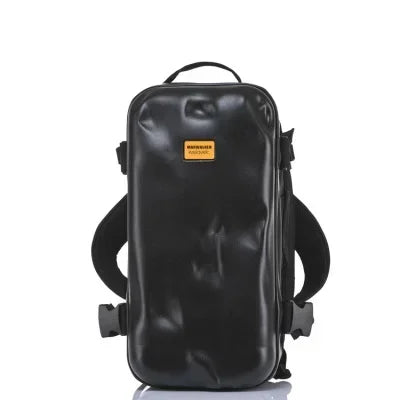 High-End Design "Crash" Backpack for Men | Hard-Shell ABS Moto & Biker Travel Bag | Ins Trend Fitness & Sports Training Pack | 20-35L Unisex Waterproof Tech Backpack Luxegan
