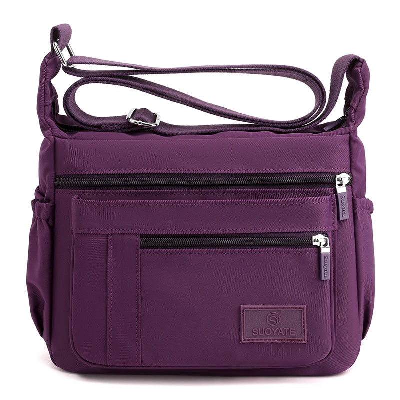 Waterproof Nylon Messenger Bag | Fashion Satchel Shoulder & Crossbody Luxegan