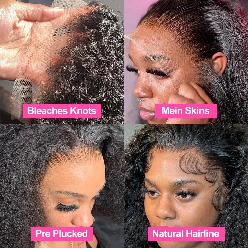 40-Inch Curly Water Wave HD Lace Frontal Wig | Sophisticated 13x6 Transparent Lace | Elegant "Brazilian Remy" Ultra-Long Silhouette | "Dignified" Pre-Plucked Human Hair for Radiant Versatile Styling Luxegan