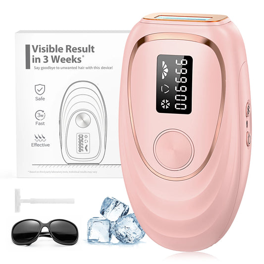 Advanced IPL Laser Hair Removal Device | Sophisticated "18.5J Pulsed Light" Silhouette | Elegant Cooling Function Home Epilator | "Dignified" High-Performance 999,900+ Flash Device for Radiant Versatile Styling Luxegan