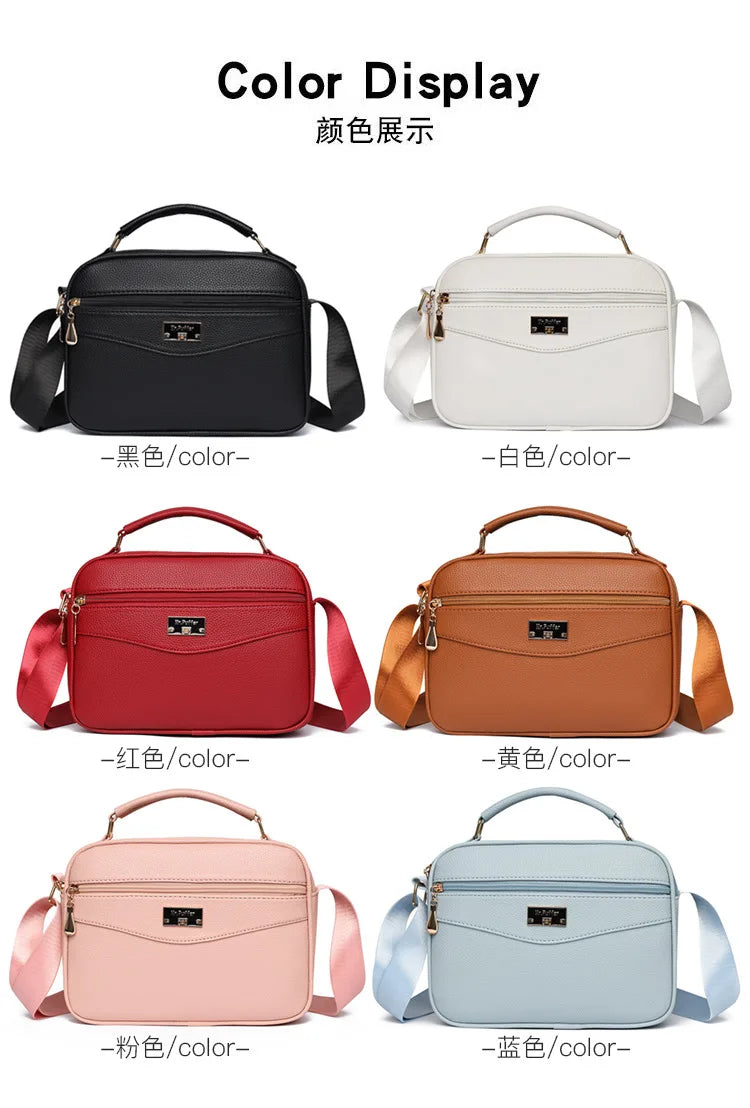 Large Capacity Foreign Trade PU Small Square Bag | New Women's Simple Handbag & Versatile Crossbody Purse Luxegan