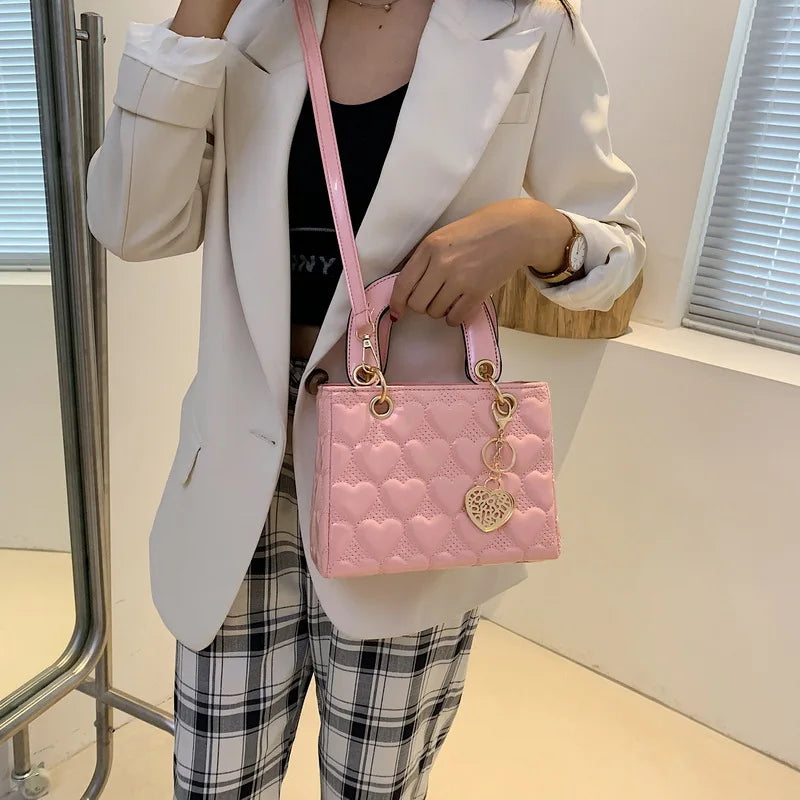Handbag Women Brand Luxury Totes | High Quality Fashion Classic Quilted Square Handle Bag & Women's Crossbody Shoulder Bags Luxegan