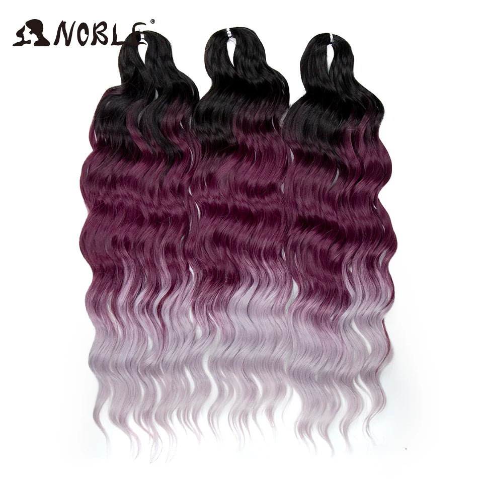 Synthetic Anna Curl Water Wave Crochet Braiding Hair – 24 Inch | 300g | 60 Strands | 88 Ombre & - view 51
