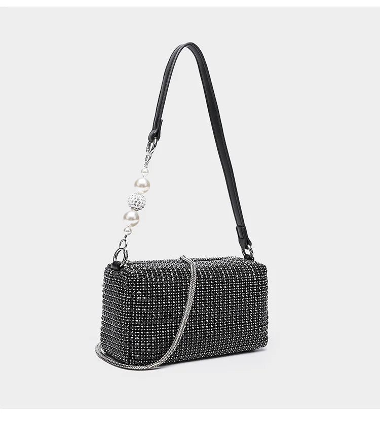 Sparkly Rhinestone Clutch | Elegant Party & Daily Crossbody Luxegan