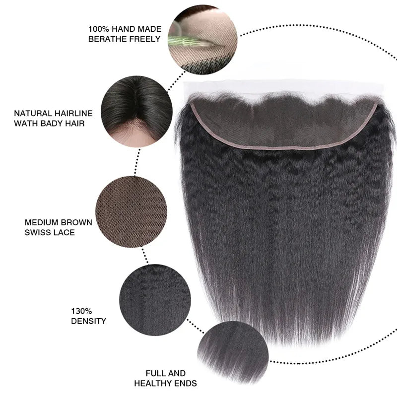 13x4 HD Transparent Lace Frontal | Sophisticated "Brazilian Body Wave" Silhouette | Elegant "Pre-Plucked" Hand-Tied Closure | "Dignified" Remy Hair Frontal for Radiant Versatile Styling Luxegan