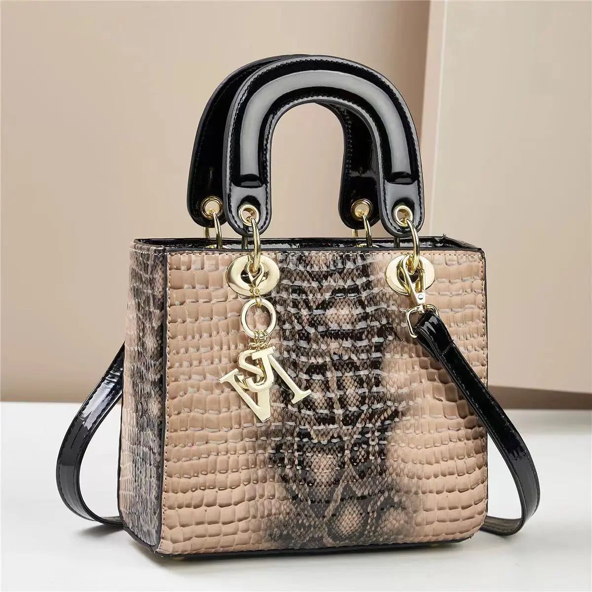 Fashion Brand Designer Women's Handbag | New Crocodile Pattern Daifei Bag (Classic Versatile Shoulder & Commuter Crossbody Bag) Luxegan