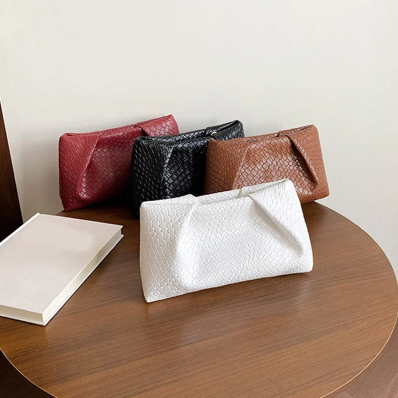 Bolso de mano multifuncional de moda para mujer, cartera de noche con patrón en relieve, gran capacidad, bolsillo para teléfono, monedero de lujo para mujer