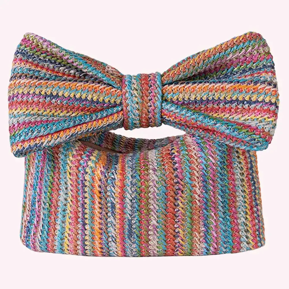 Summer Straw Woven Clutch Bag | Women's Bow Purse Luxury Design Ladies' Evening Handbag Luxegan