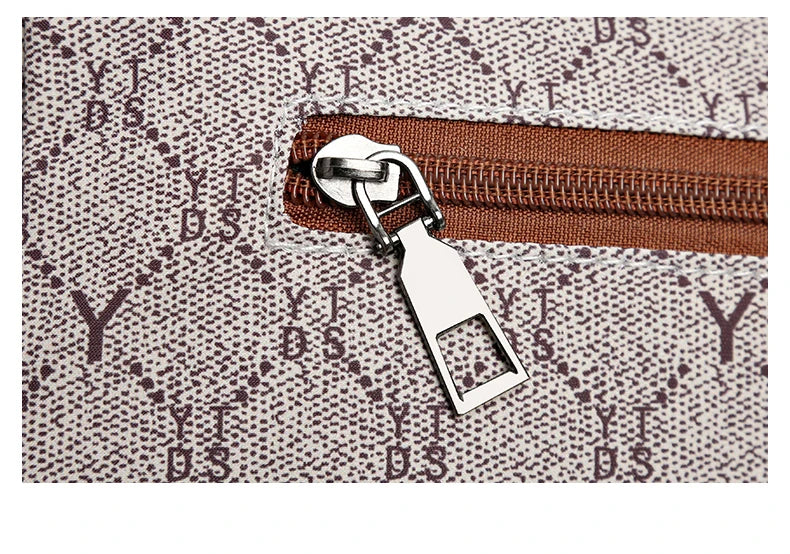 Old Style Multi-Bag Design | High-Quality Women’s Letter Print Handbag | Casual PVC Crossbody, Shoulder Bag & Wallet Set for Parties Luxegan