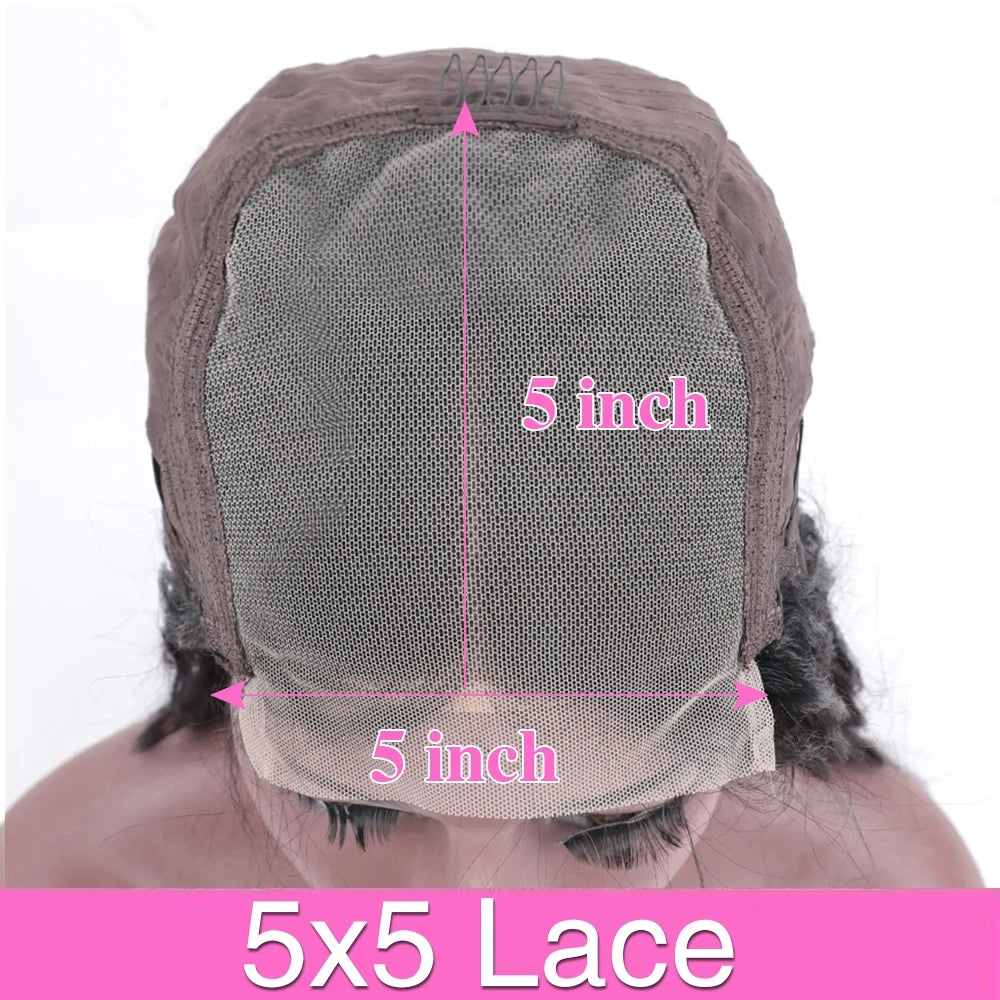 Ultra-Long Deep Wave HD Lace Frontal Wig | Sophisticated 13x6 Human Hair Water Curly Silhouette | Elegant "5x5 Lace Closure" Option | "Dignified" Pre-Plucked Brazilian Wigs for Radiant Versatile Styling Luxegan