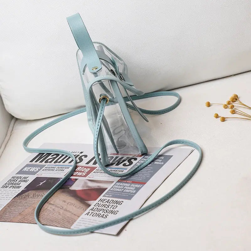 Women's Transparent Square Sling Bag | Cool PVC Shoulder & Messenger Bag Luxegan
