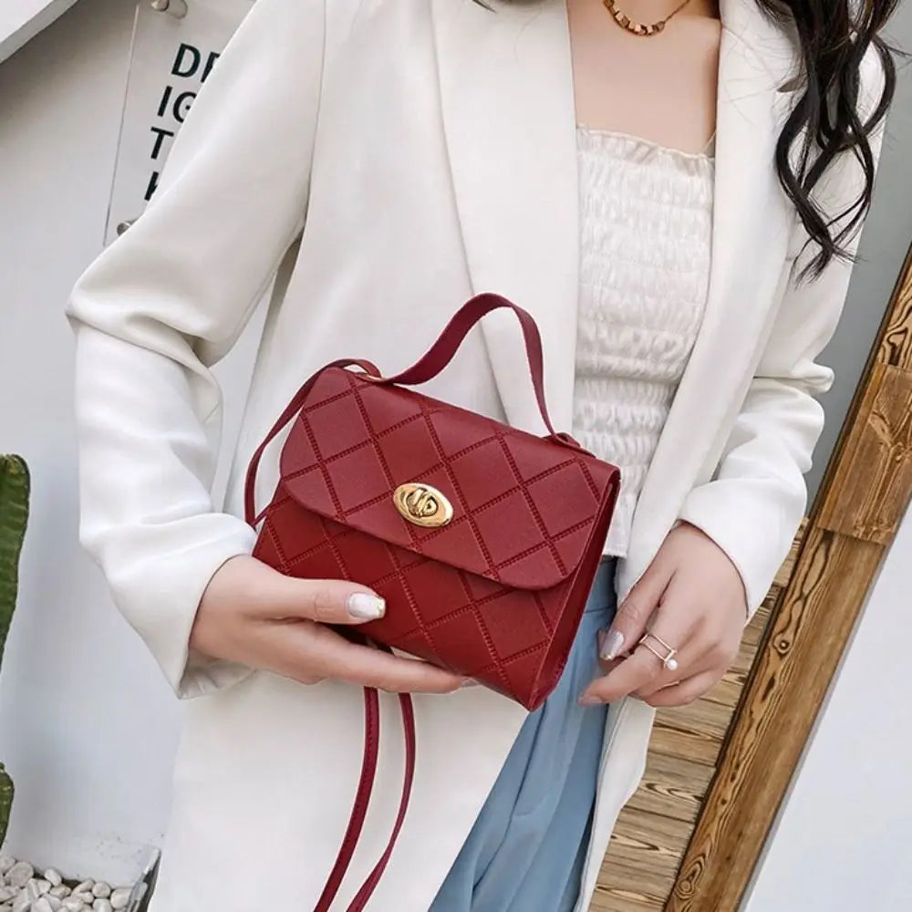 Fashion Small Messenger Bag | Sophisticated New Trend Female Shoulder Bag | Elegant Casual Crossbody | Luxury "Dignified" Mini Handbag for Modern Women & Girls Luxegan