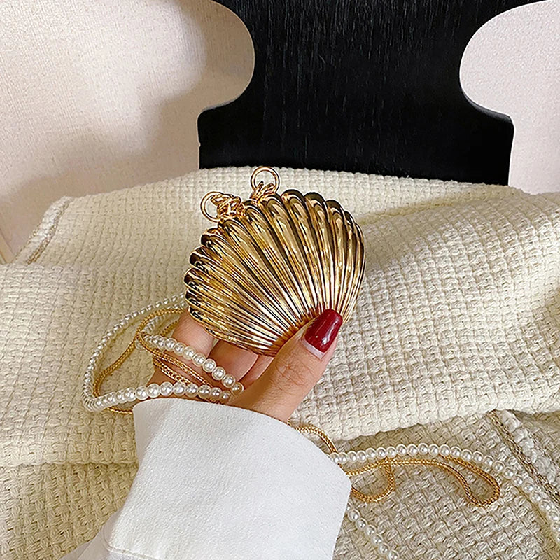 Pearl Mini Lipstick Shell Bag | Sophisticated "Petite" Silhouette | Elegant PVC Crossbody Mini - view 4