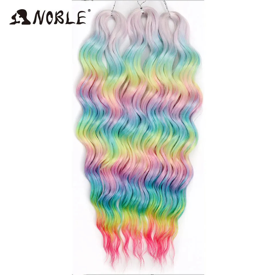Synthetic Anna Curl Water Wave Crochet Braiding Hair – 24 Inch | 300g | 60 Strands | 88 Ombre & - view 73