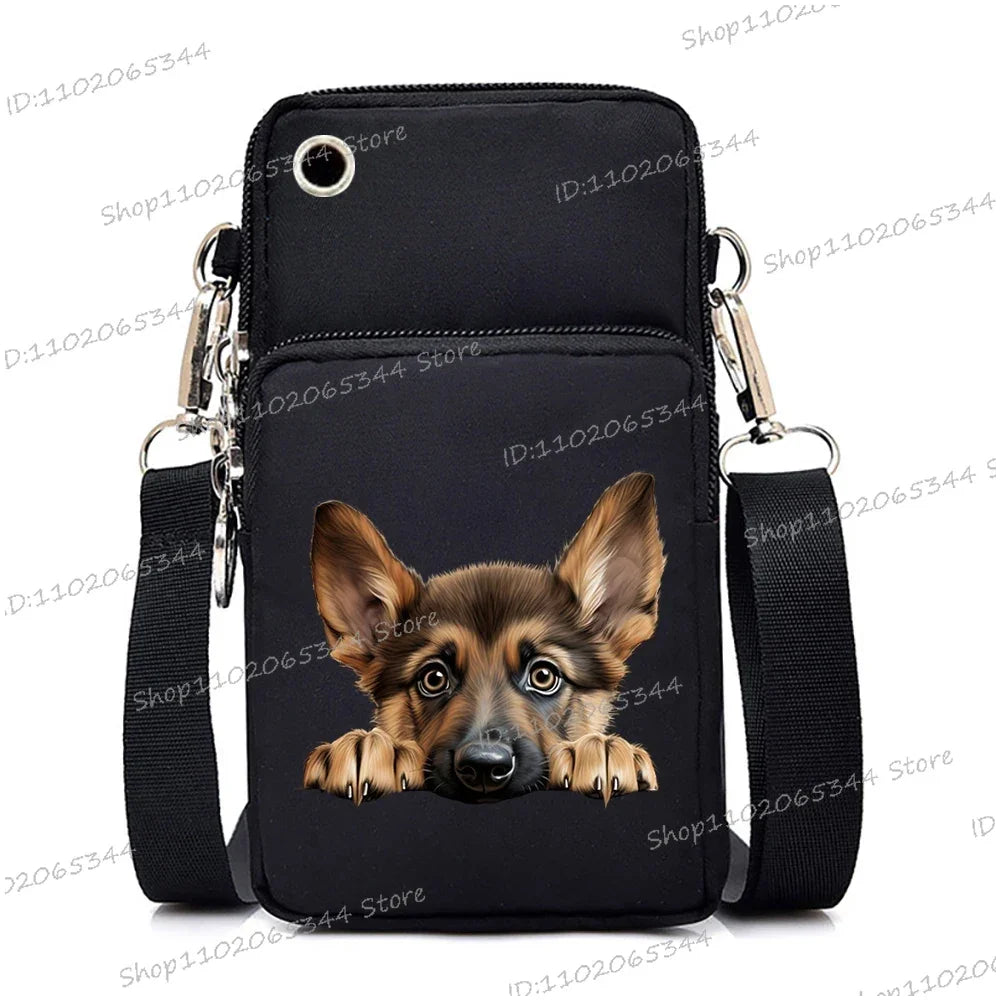 3D Dog Print Mini Bag | Unisex Crossbody & Shoulder Purse Luxegan
