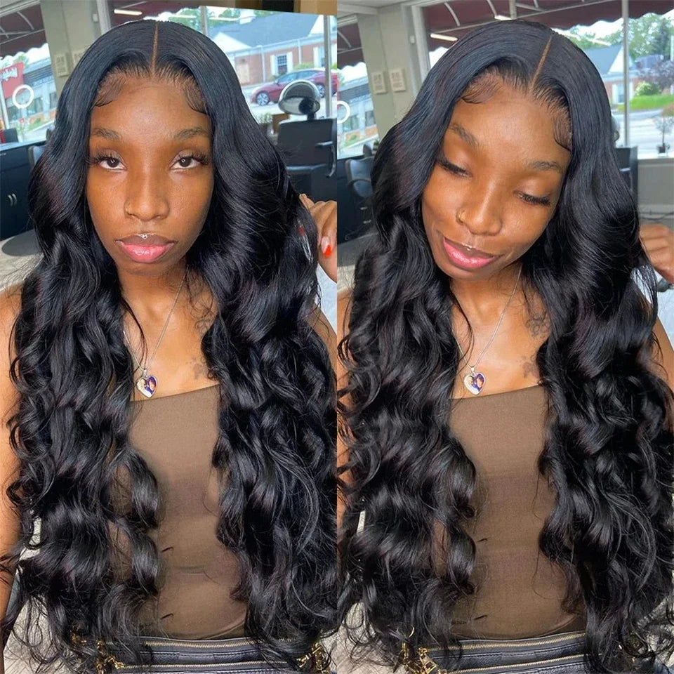 12A Grade Peruvian Body Wave Virgin Human Hair Bundles | 100% Unprocessed Raw Human Hair Weaving | Premium Sew-In Extension Wefts (Up to 30 Inches, Natural Black) Luxegan