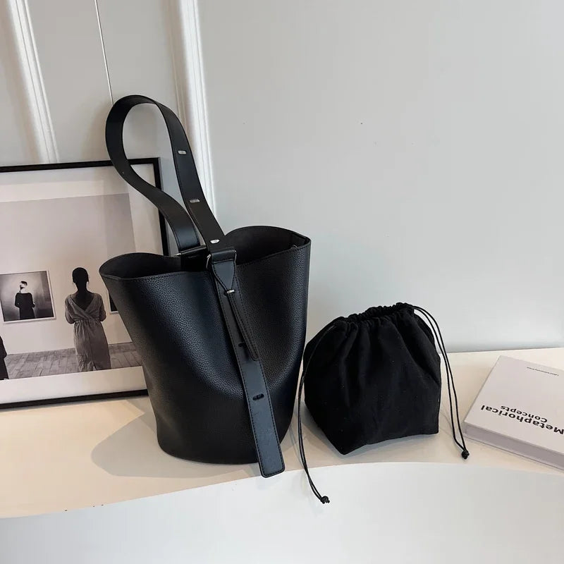 Retro Solid Color Baguette | Soft PU Leather Underarm Shoulder Bag Luxegan