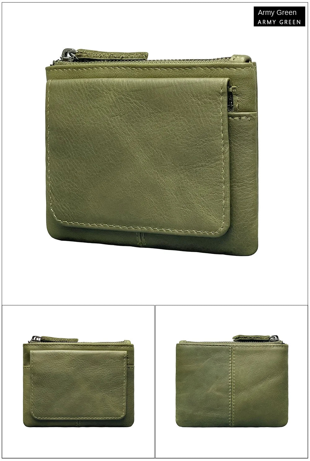 New Cow Leather Card Bag | Slim Credit Card Holder & Coin Purse Luxegan