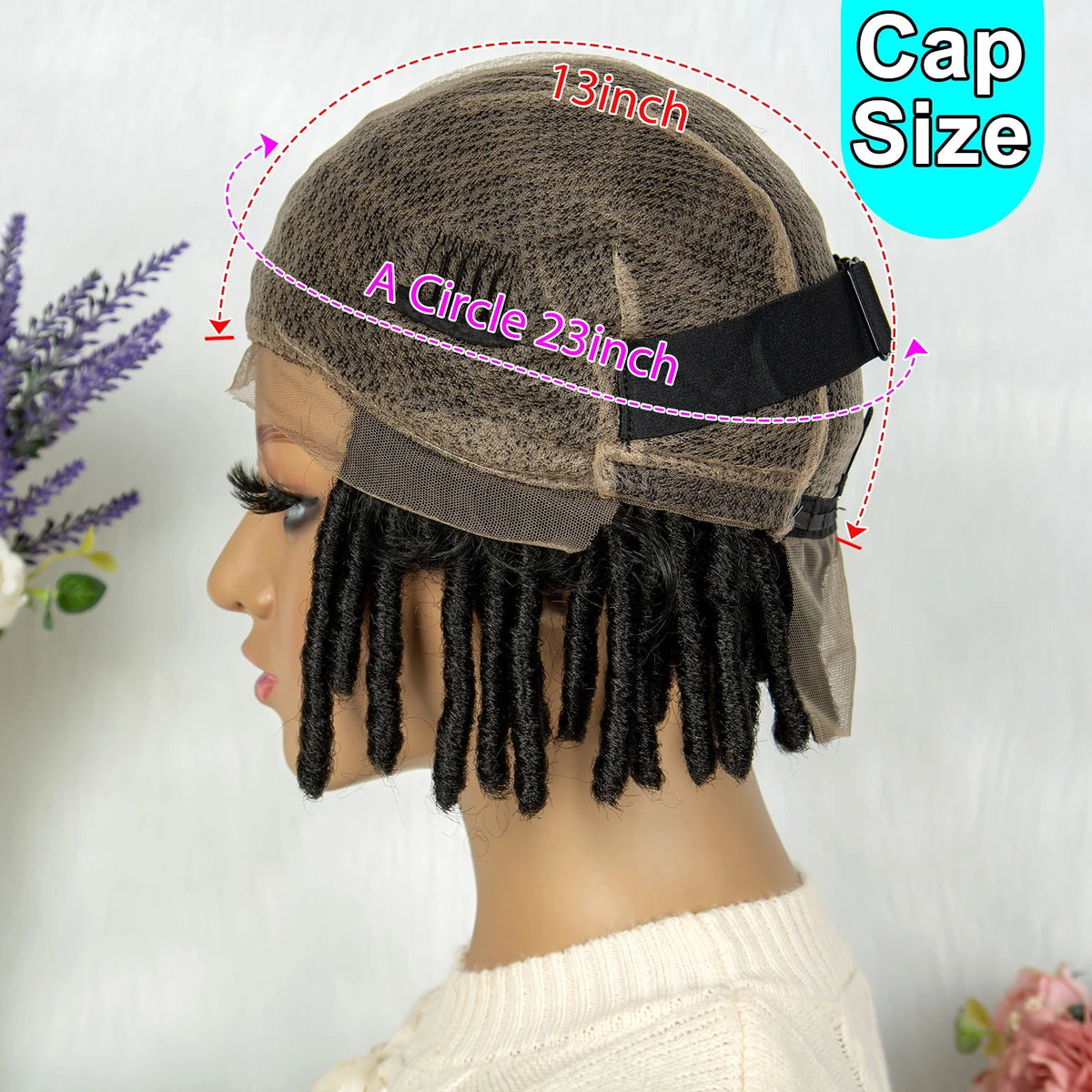 Synthetic Dreadlock Faux Locs wig Knotless Box Braided Wig Lace Front Braided Wig Full Lace African Braiding Hair For Man Women Luxegan