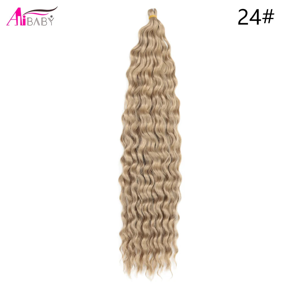 Ariel Curl Crochet Hair 22in – Ocean Wave Ombre Braiding Hair | 100g | 38 Colors | 1 or 3 Pcs - view 32