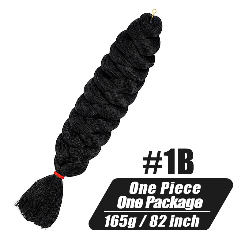 82-Inch XP Crochet Jumbo Braiding Hair – Pre-Stretched Kanekalon | Kinky Straight | 30 Colors | 1 - view 14